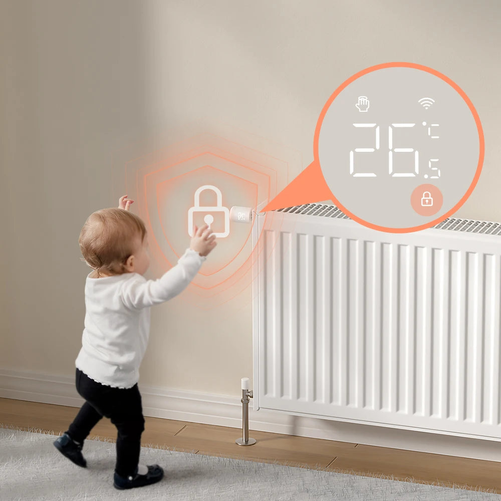 AVATTO Zigbee Heizkörper-Thermostatventil – Smart TRV mit Temperatursteuerung, kompatibel mit Alexa & Google Home