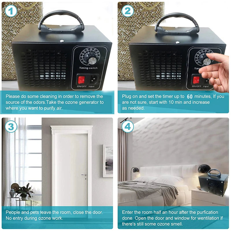 Schimmel & Nikotin Luftreiniger Ozonator für zu Hause