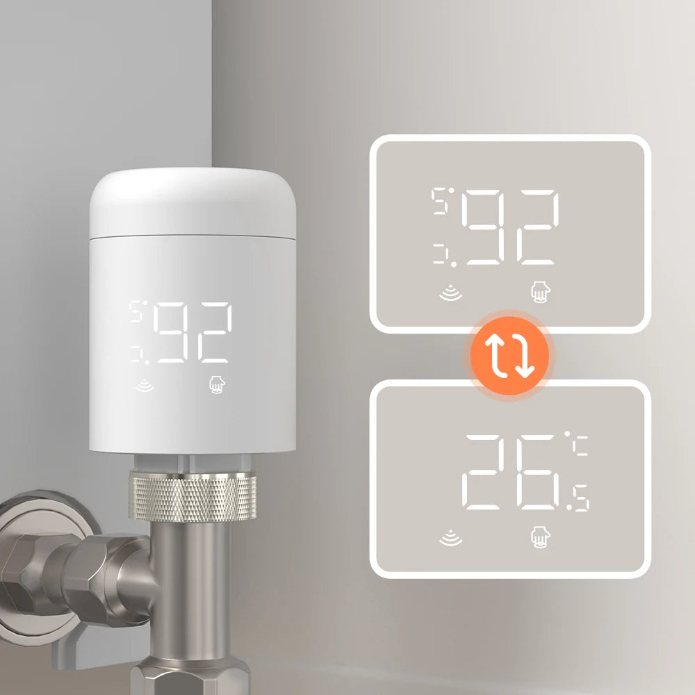 AVATTO Zigbee Heizkörper-Thermostatventil – Smart TRV mit Temperatursteuerung, kompatibel mit Alexa & Google Home
